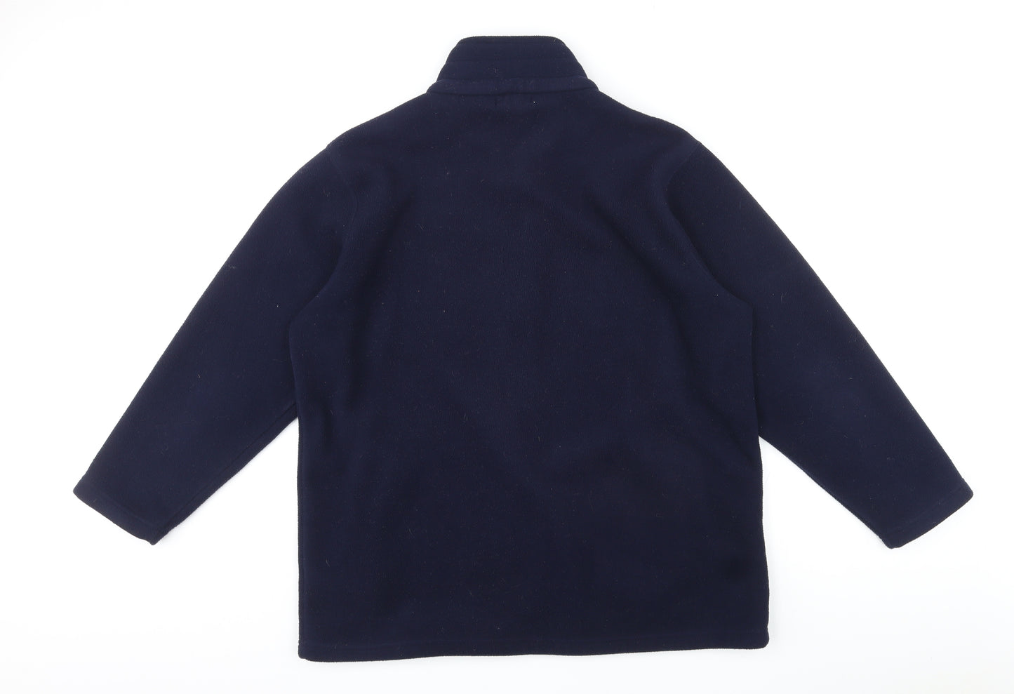 Bonmarché Womens Blue Polyester Full Zip Sweatshirt Size L Zip