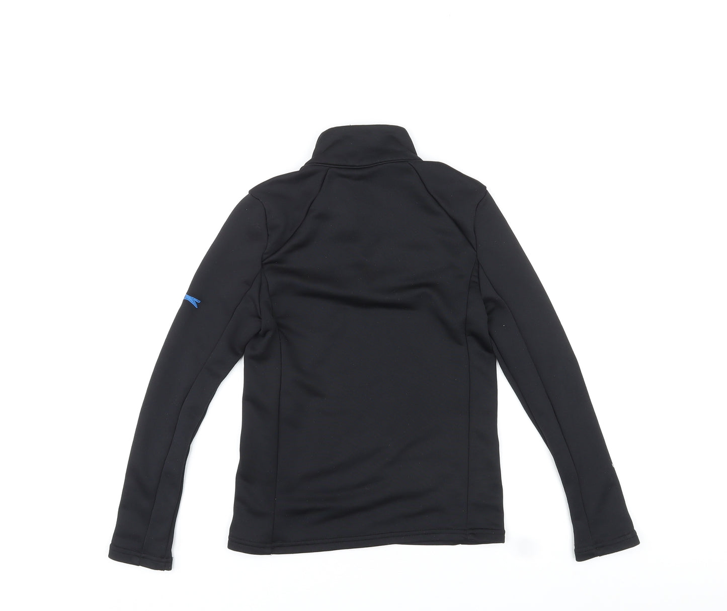 Slazenger Boys Black Polyester Pullover Sweatshirt Size 9-10 Years Pullover - Quarter-Zip