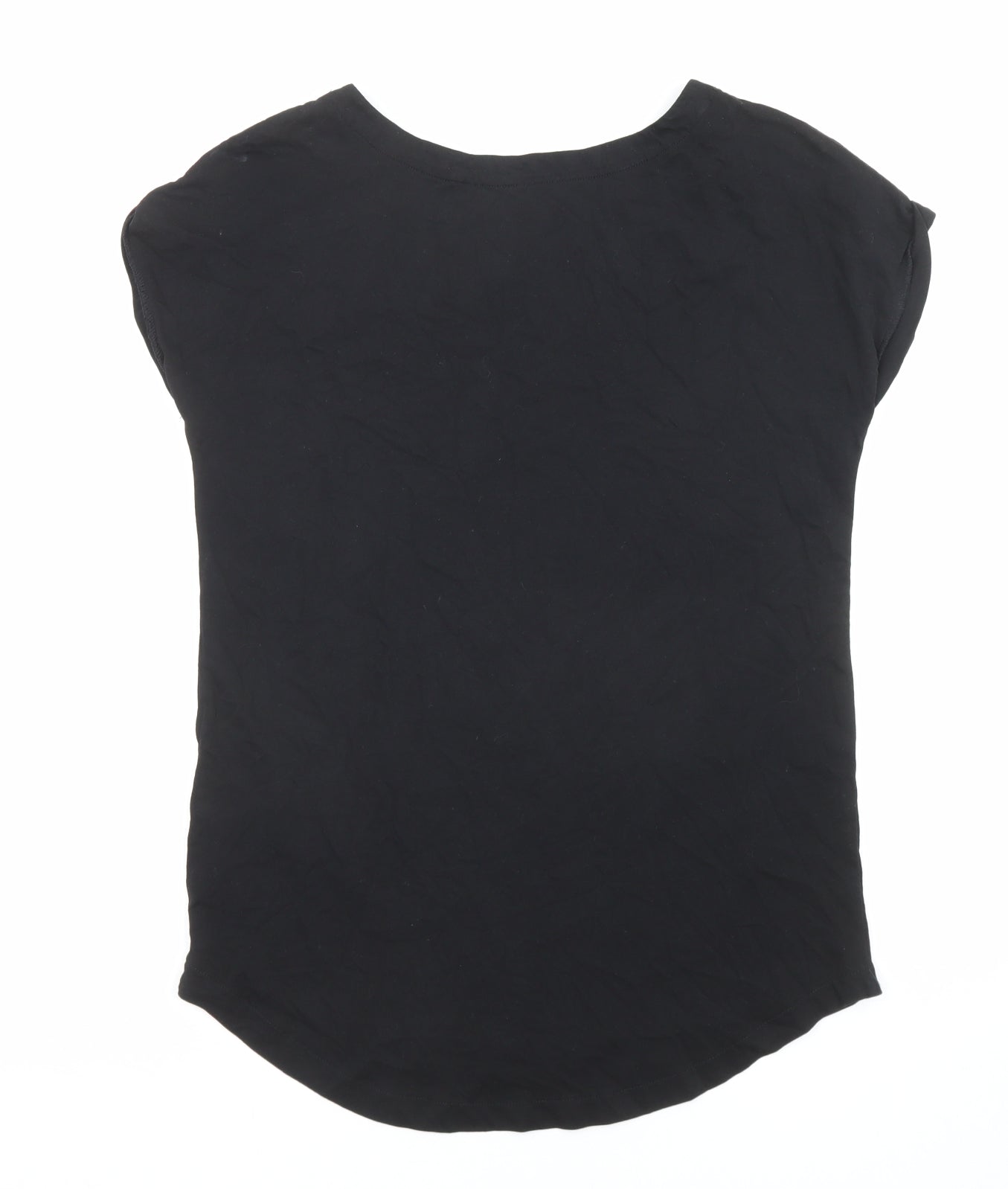 NEXT Womens Black Cotton Basic T-Shirt Size 8 Round Neck - Kellogg's, Frosties