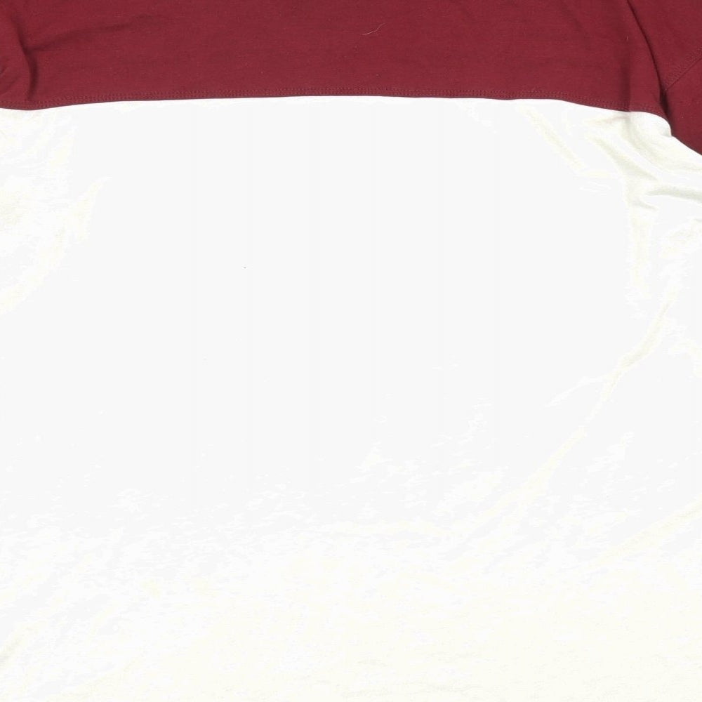 Hollister Mens White Cotton T-Shirt Size S Round Neck
