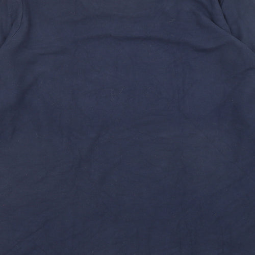 Marks and Spencer Womens Blue Viscose Basic T-Shirt Size 20 Round Neck - Thermal