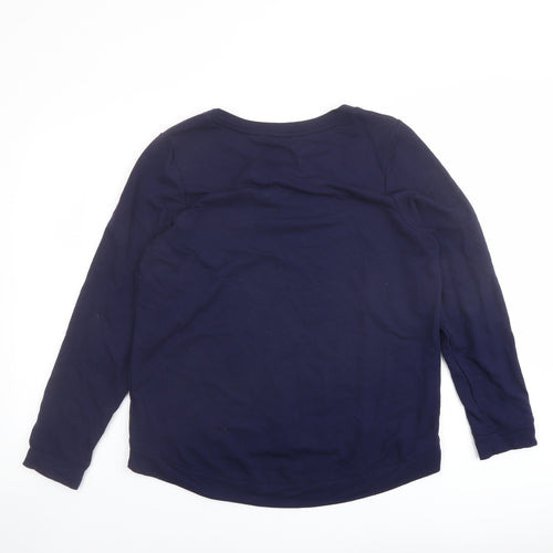 Oasis Womens Blue Viscose Pullover Sweatshirt Size M Pullover - Amazing