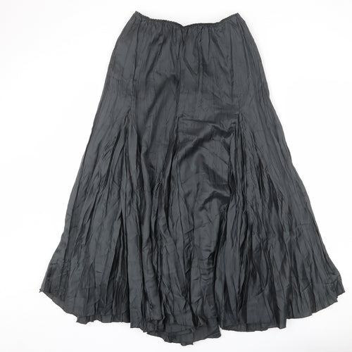 Monsoon Womens Grey Cupro A-Line Skirt Size 12