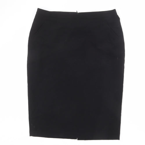 Label Be Womens Black Polyester Straight & Pencil Skirt Size 18 Zip