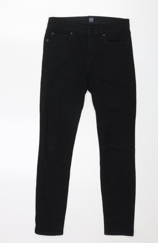 Gap Womens Black Cotton Skinny Jeans Size 28 in L28 in Regular Zip