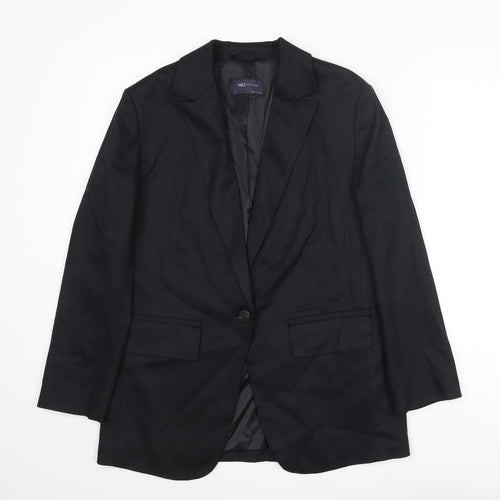 Marks and Spencer Womens Black Lyocell Jacket Suit Jacket Size 8