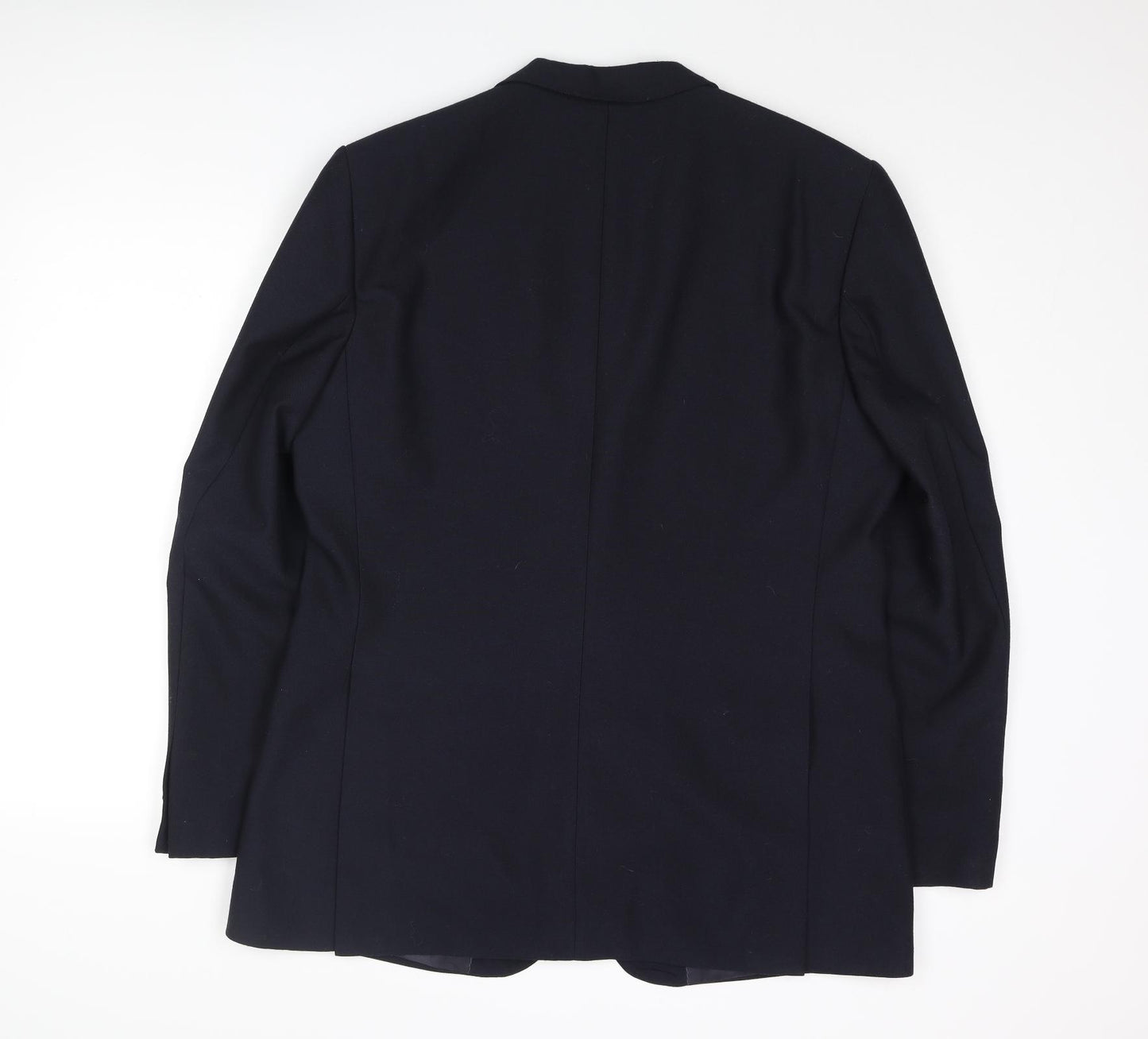 Osborne Mens Blue Polyester Jacket Blazer Size 42 Regular