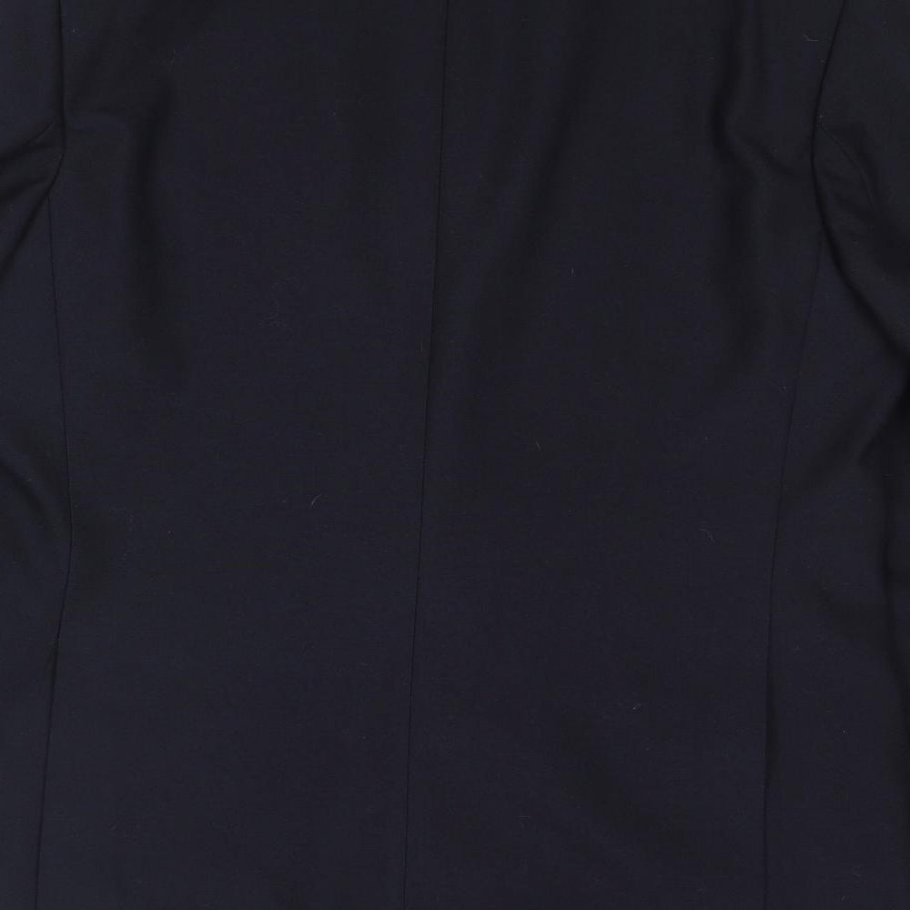 Osborne Mens Blue Polyester Jacket Blazer Size 42 Regular