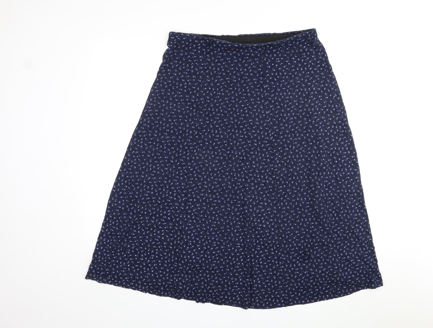 essence Womens Blue Floral Viscose Maxi Skirt Size 18 Button