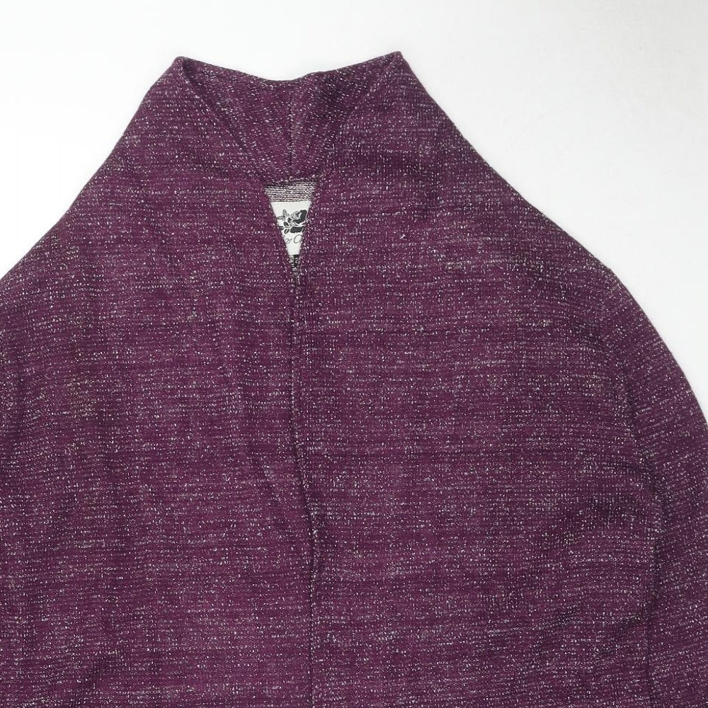 Originals Womens Purple V-Neck Acrylic Pullover Jumper Size 22