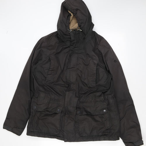 Craghoppers Womens Black Windbreaker Coat Size L Zip