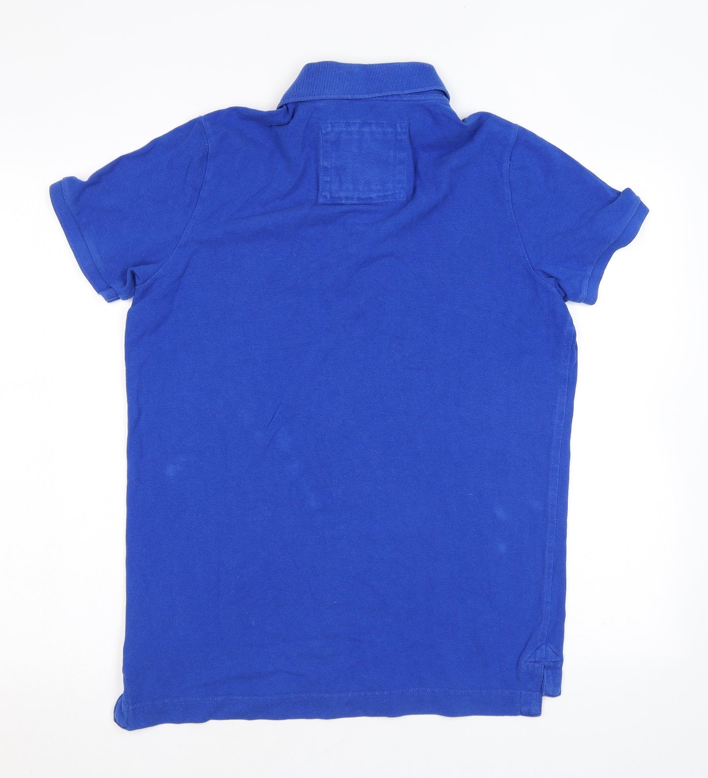 Abercrombie & Fitch Mens Blue Cotton Polo Size M Collared Button