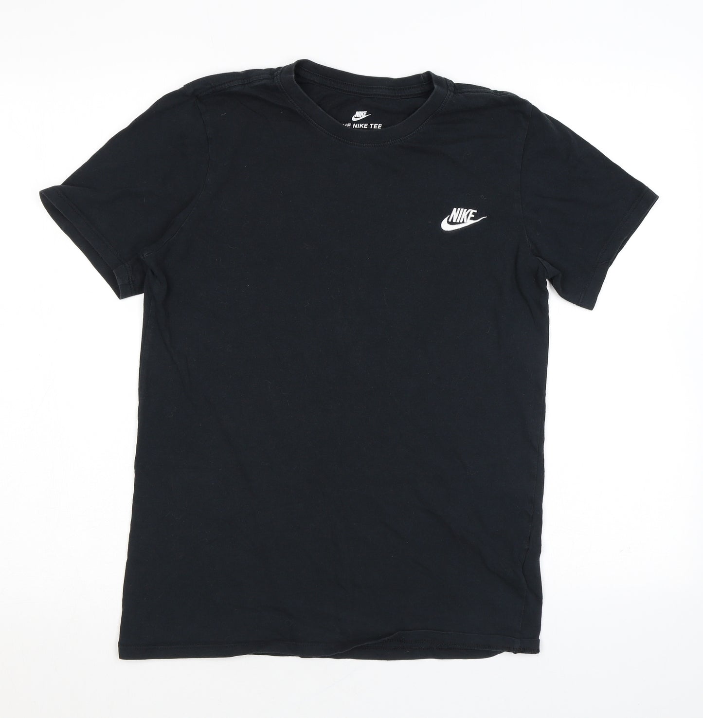 Nike Mens Black Cotton T-Shirt Size S Crew Neck