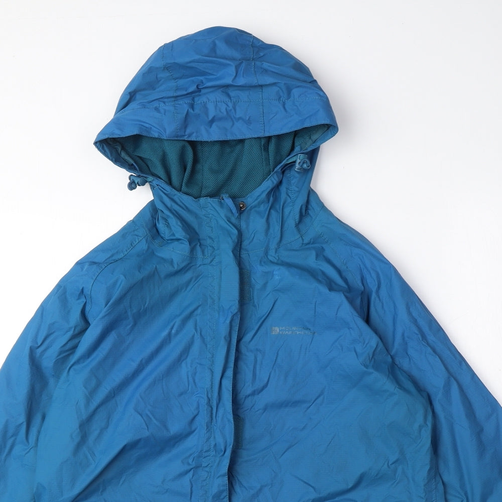 Mountain Warehouse Womens Blue Windbreaker Coat Size 12 Zip