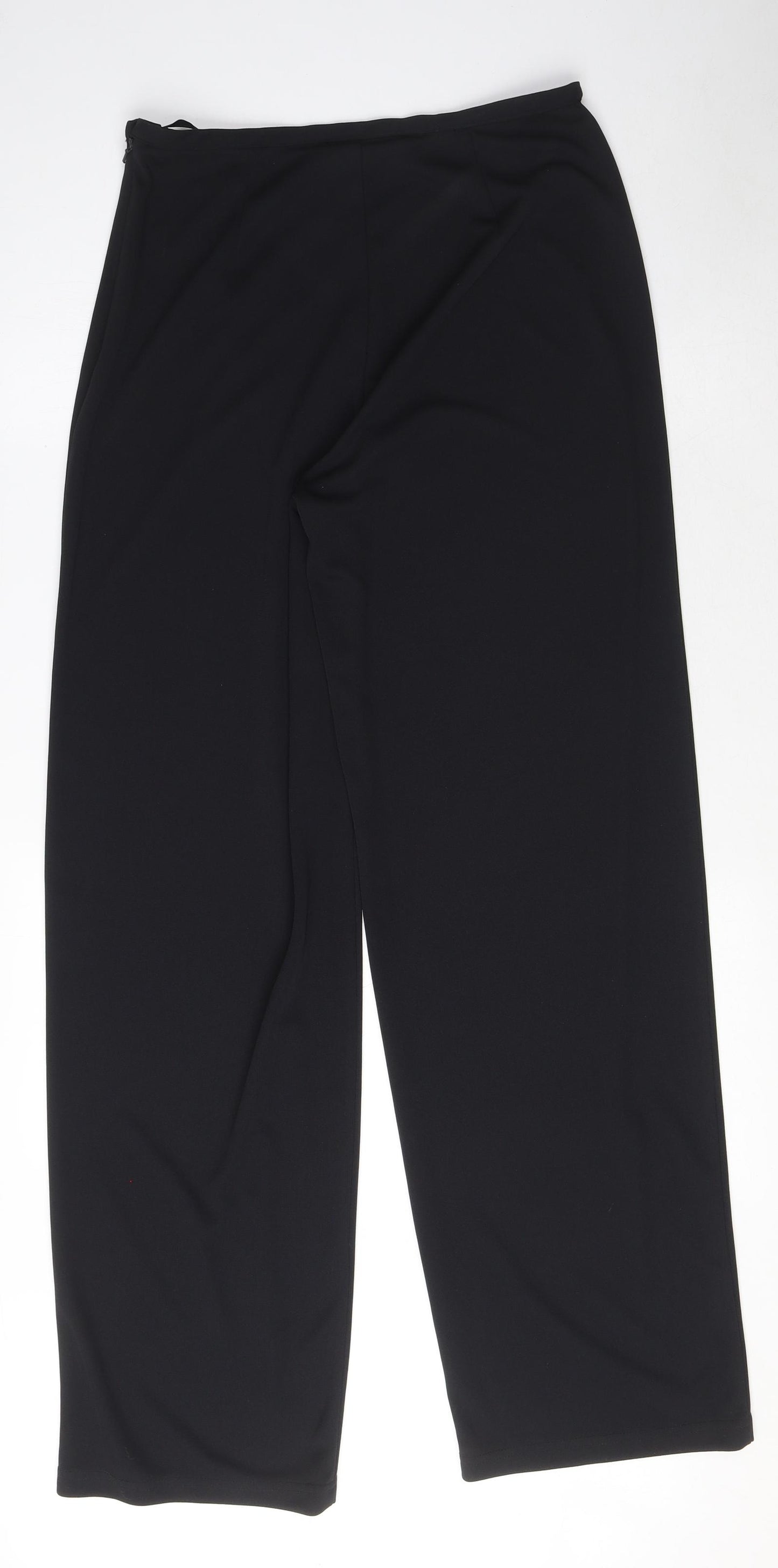 CCDK Copenhagen Womens Black Polyester Dress Pants Trousers Size 12 L32 in Regular Zip