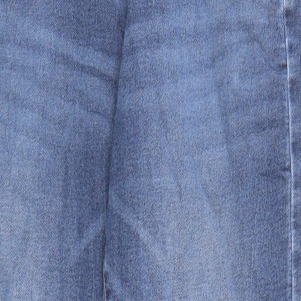NEXT Mens Blue Cotton Straight Jeans Size 34 in L27 in Slim Zip
