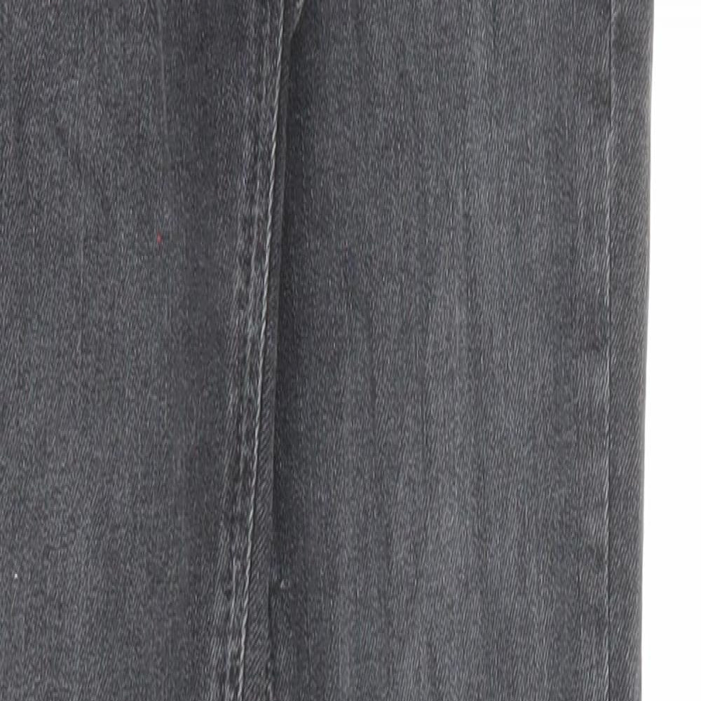 River Island Womens Grey Cotton Skinny Jeans Size 6 L27 in Regular Zip