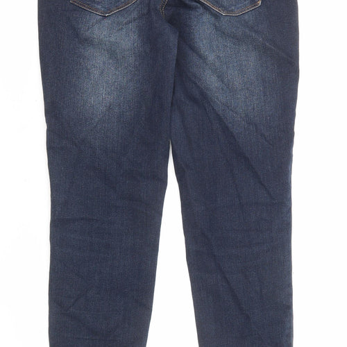 1822 Denim Womens Blue Cotton Straight Jeans Size 6 L27 in Regular Zip