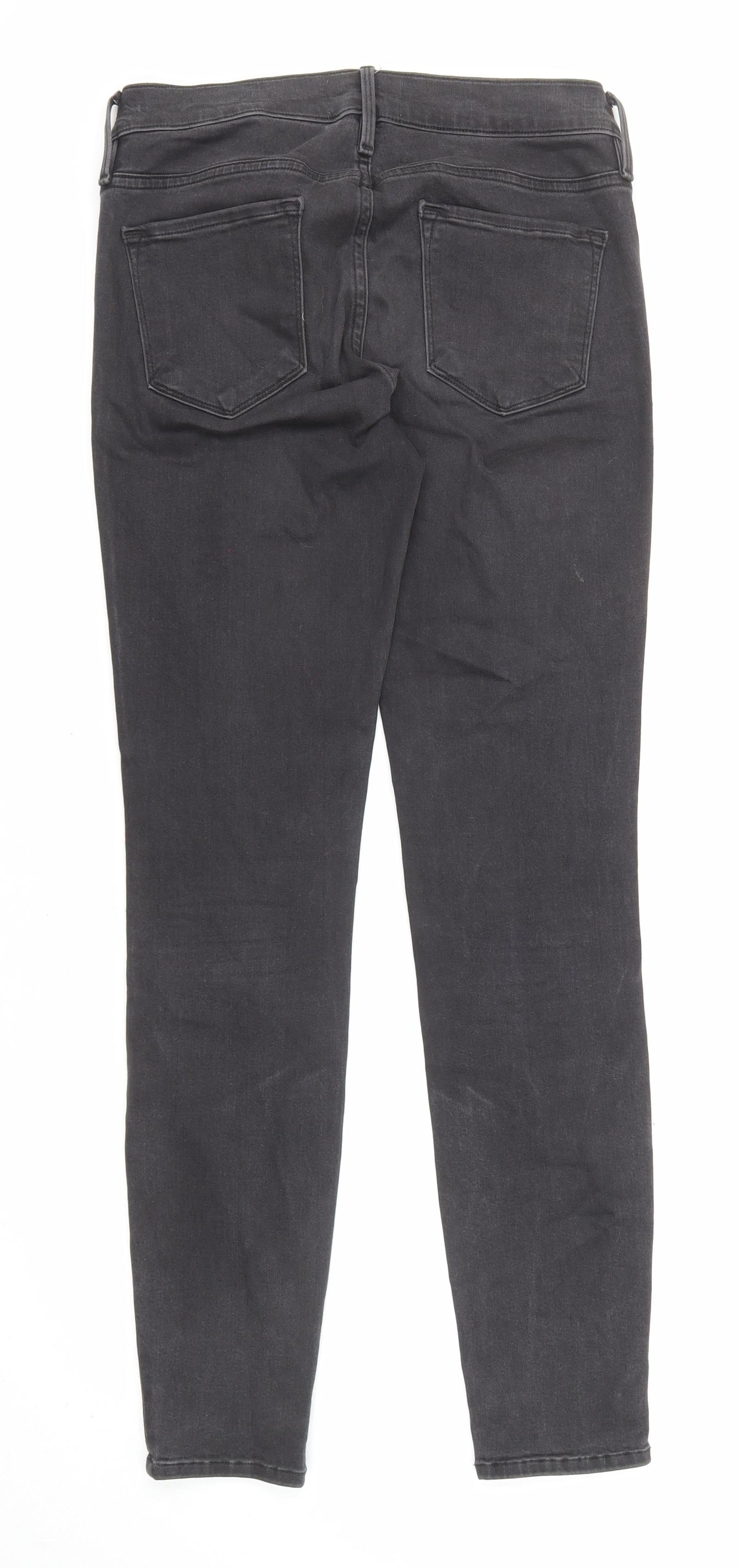 FRAME Womens Grey Cotton Skinny Jeans Size 28 in L29 in Regular Zip
