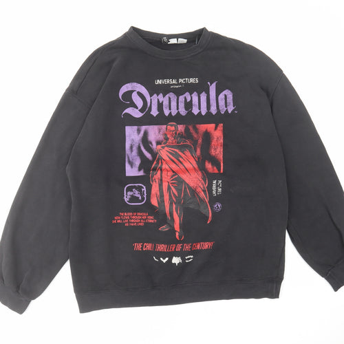 Divided by H&M Womens Grey Cotton Pullover Sweatshirt Size S Pullover - Dracula Universal Pictures
