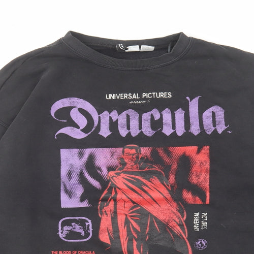 Divided by H&M Womens Grey Cotton Pullover Sweatshirt Size S Pullover - Dracula Universal Pictures