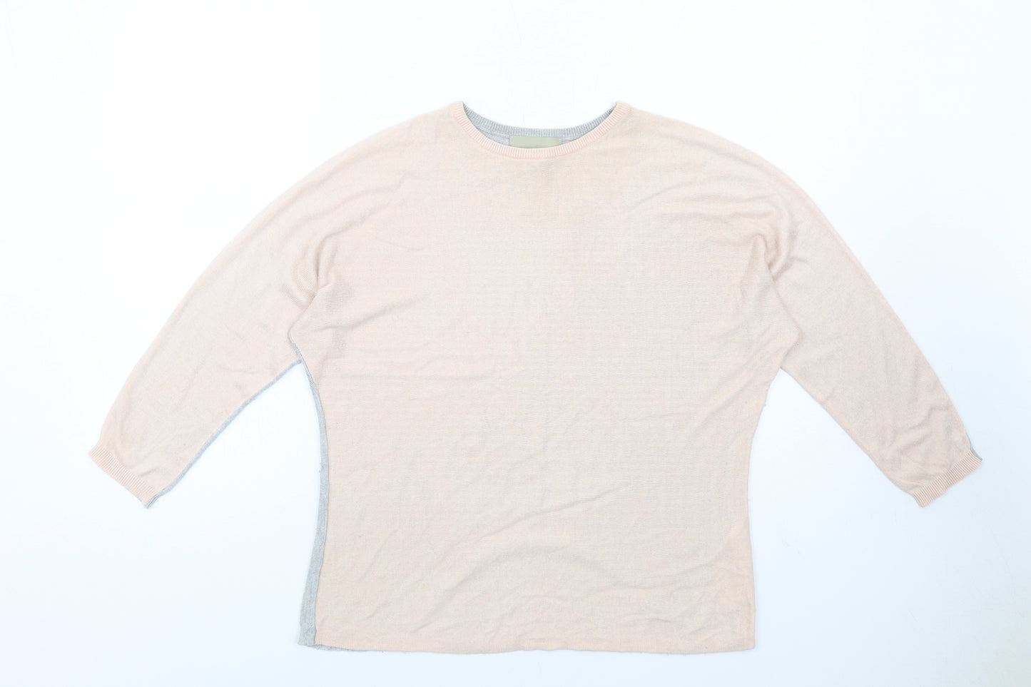 In Wear Womens Pink Crew Neck Viscose Pullover Jumper Size S