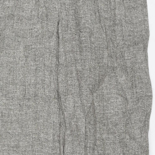 Kaliko Womens Grey Linen Dress Pants Trousers Size 12 L30 in Regular Zip