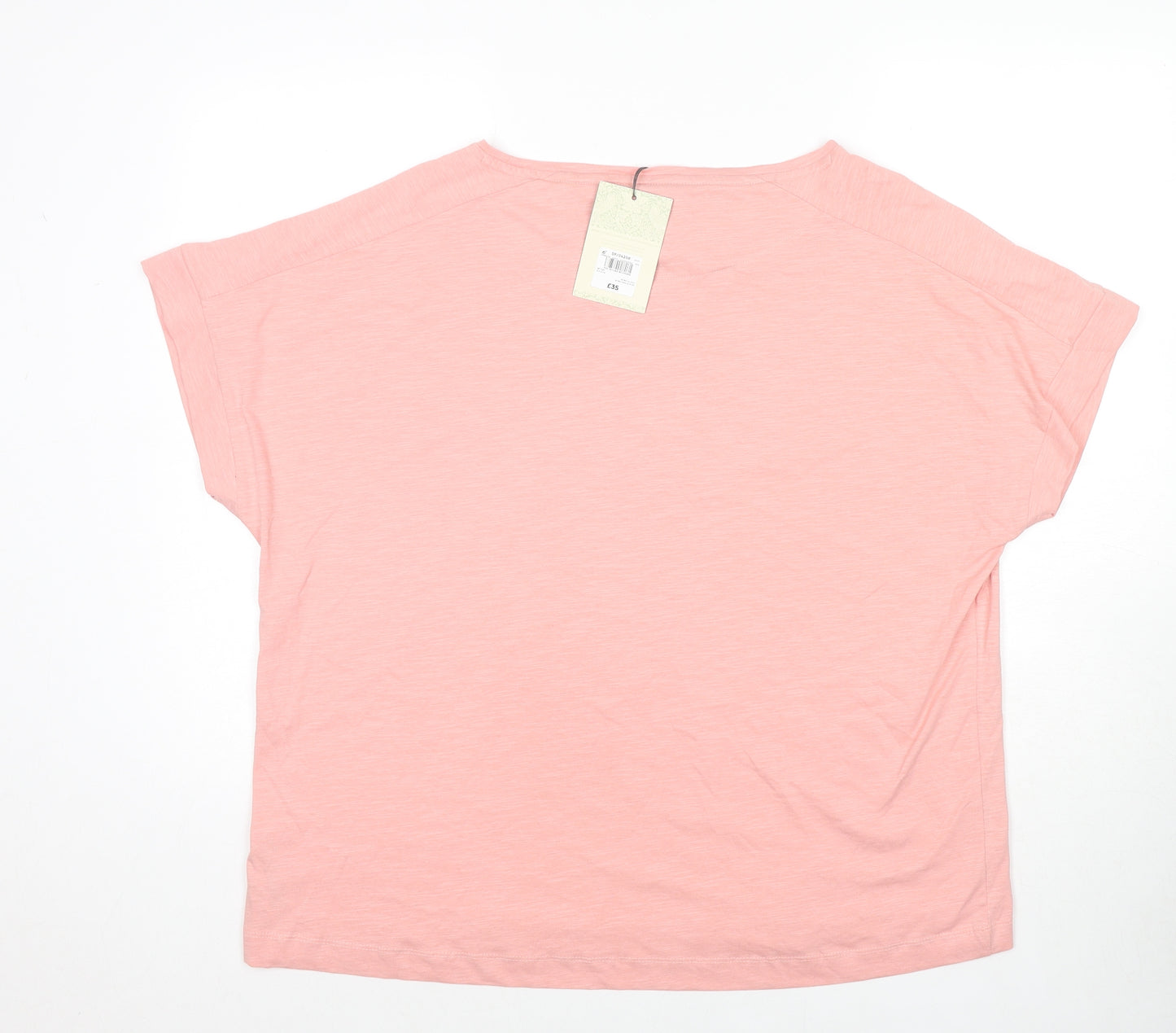 NEXT Womens Pink Cotton Basic T-Shirt Size M Round Neck - Love Is Enough William Morris & Co.