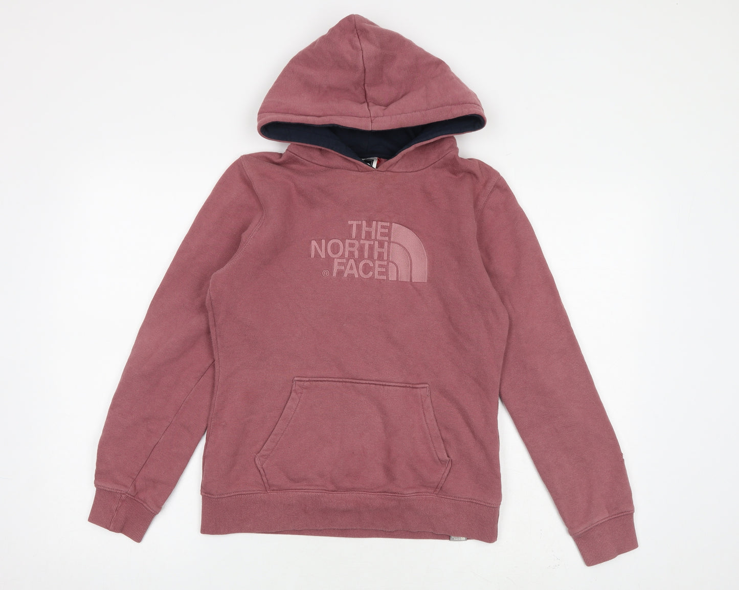 The North Face Womens Pink 100% Cotton Pullover Hoodie Size S Pullover