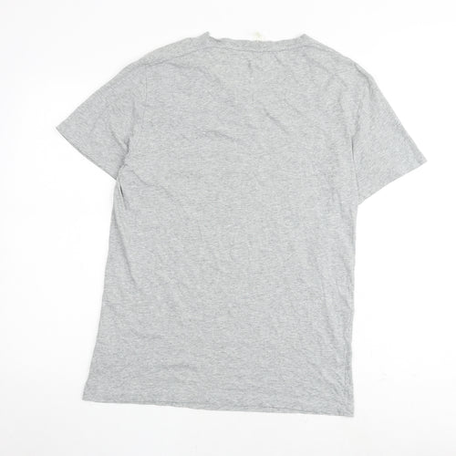 G-Star Mens Grey Cotton T-Shirt Size M Round Neck