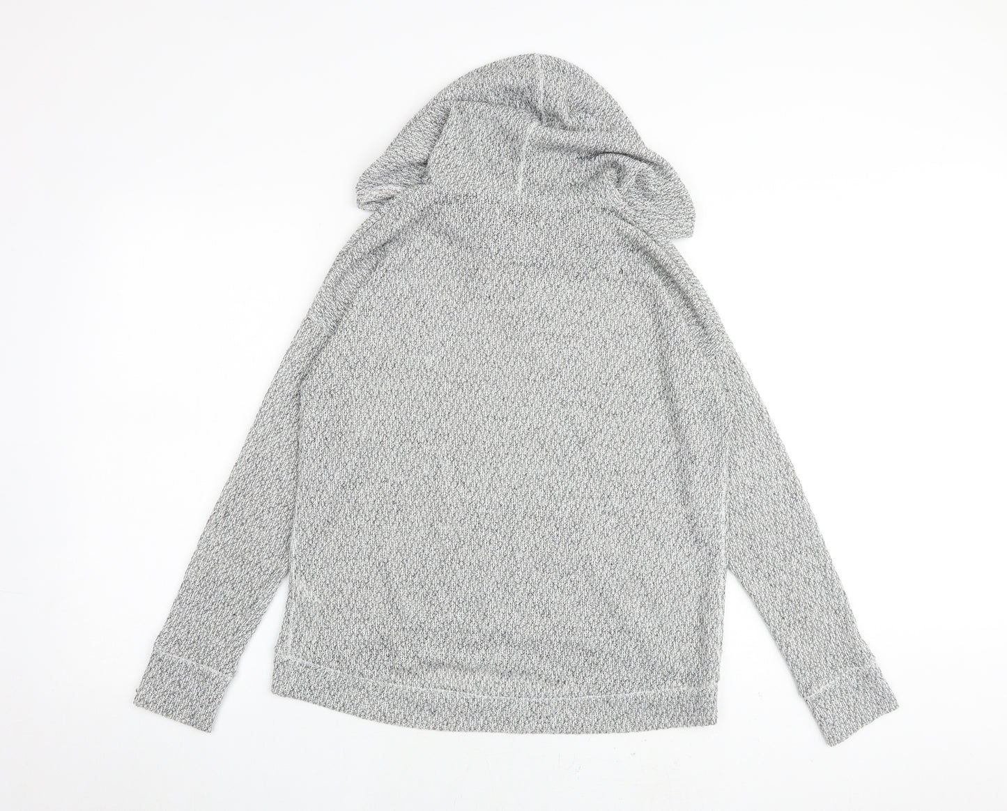 Hollister Mens Grey Polyester Pullover Hoodie Size M