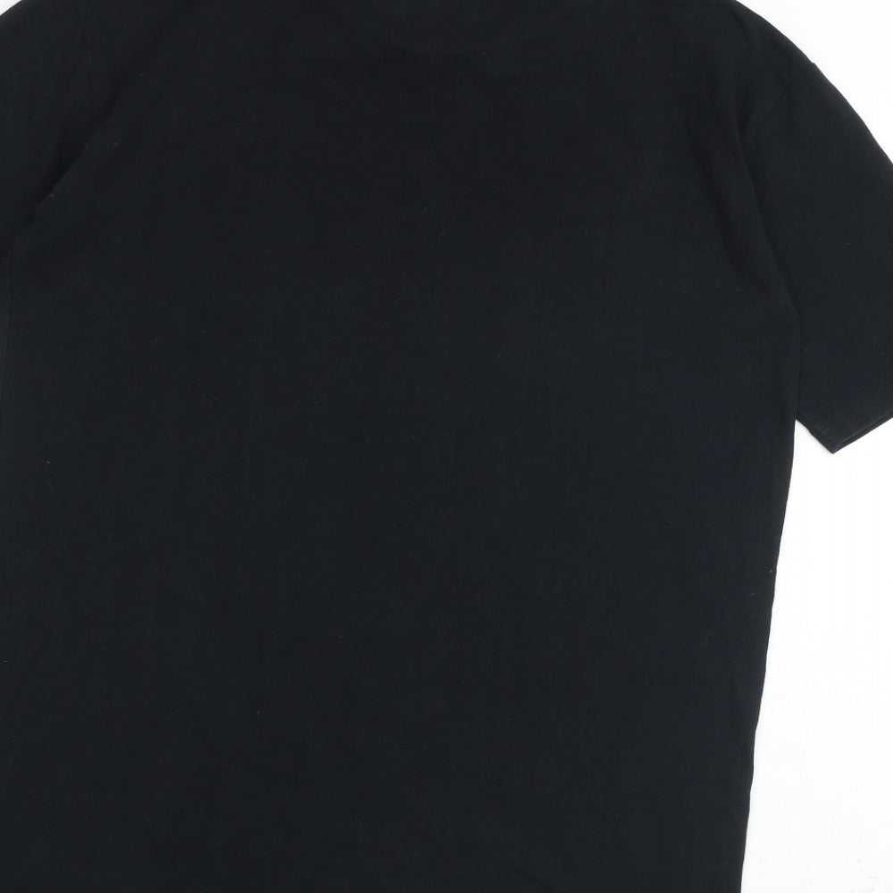 Buster + Punch Mens Black Cotton T-Shirt Size XS Round Neck