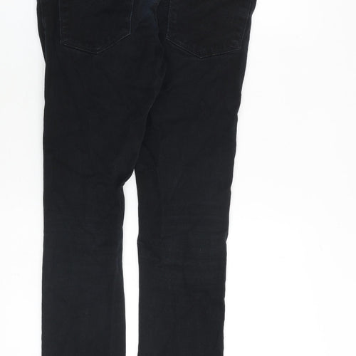 F&F Mens Black Cotton Skinny Jeans Size 30 in L32 in Slim Zip