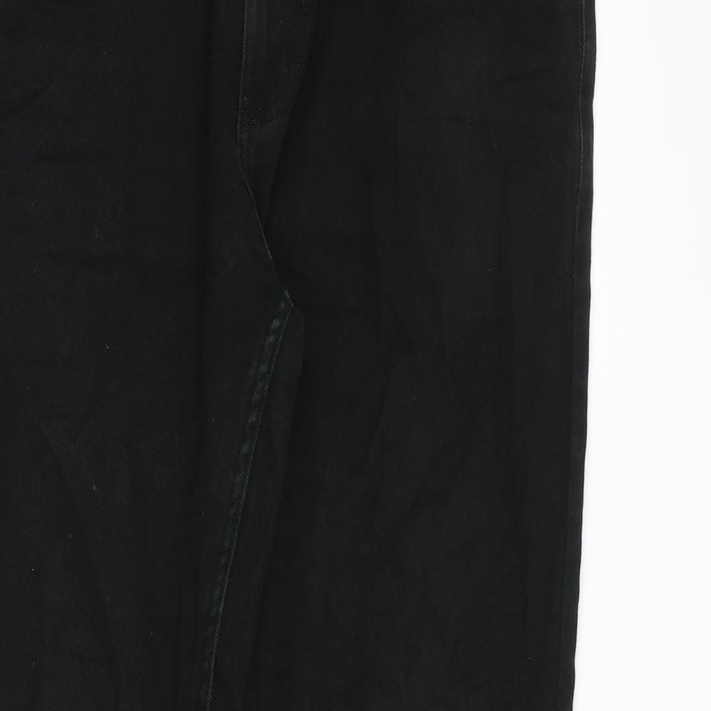 Denim & Co. Mens Green Cotton Straight Jeans Size 32 in L32 in Regular Zip