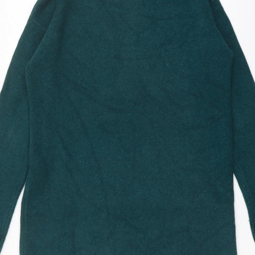 Seasalt Womens Green V-Neck Cotton Cardigan Jumper Size 10