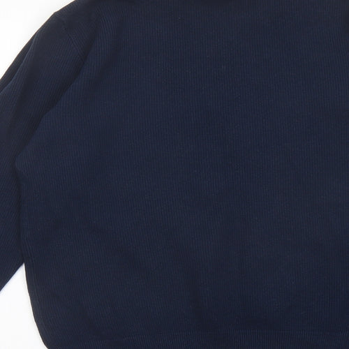 NEXT Mens Blue Crew Neck Cotton Pullover Jumper Size M Long Sleeve