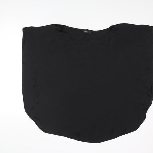 Spense Womens Black Polyester Basic Blouse Size XL Round Neck
