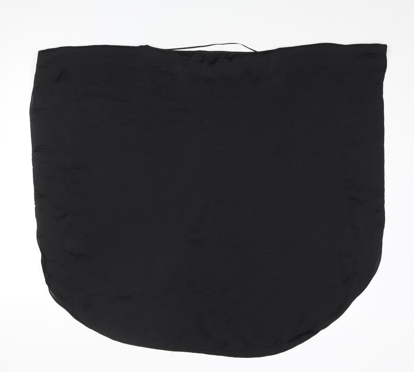 Spense Womens Black Polyester Basic Blouse Size XL Round Neck