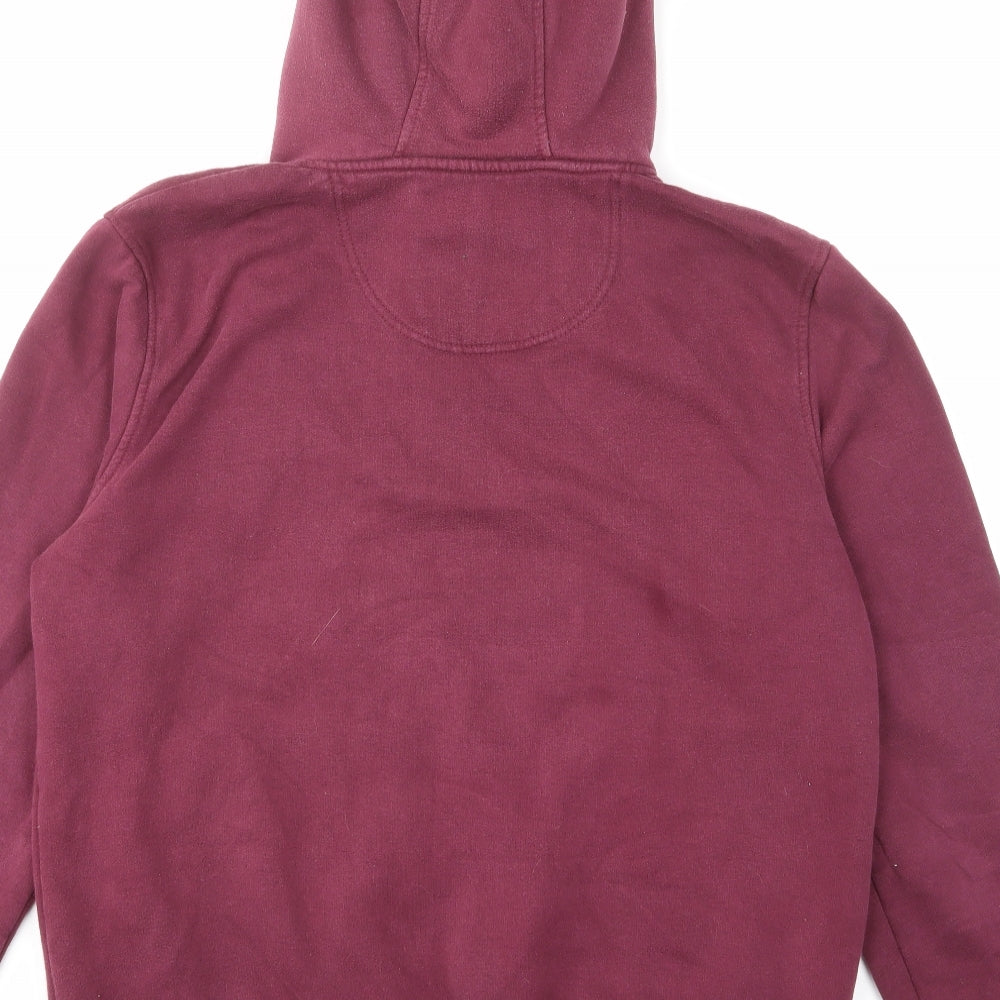 SoulCal&Co Mens Red Cotton Full Zip Hoodie Size XL