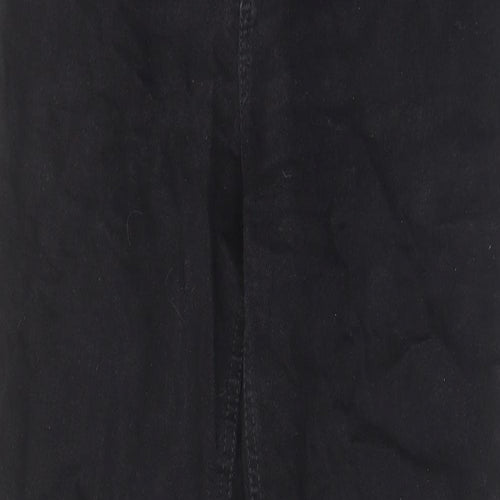 F&F Womens Black Cotton Skinny Jeans Size 10 L29 in Regular Zip