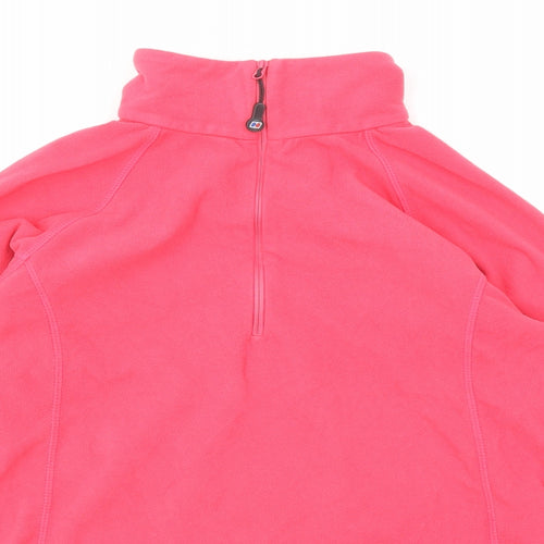 Berghaus Womens Pink Polyester Pullover Sweatshirt Size S Zip