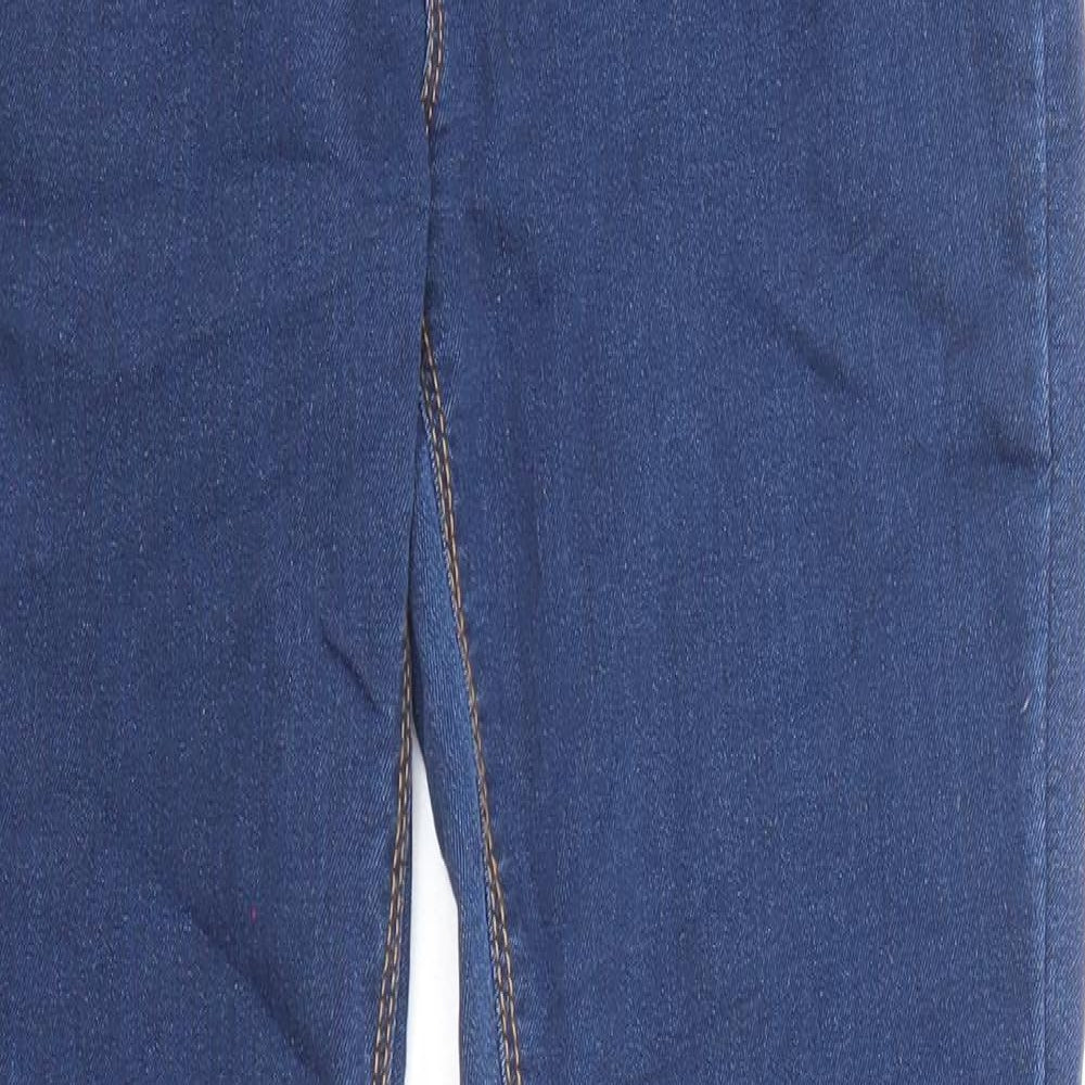 In the Style Womens Blue Cotton Skinny Jeans Size 10 L31 in Regular Zip