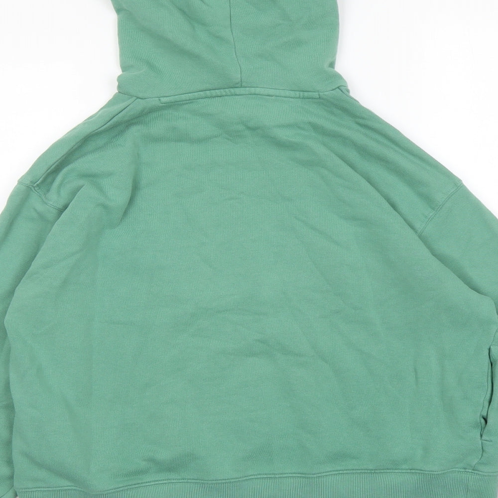 Marks and Spencer Womens Green Cotton Pullover Hoodie Size S Pullover - Manhattan