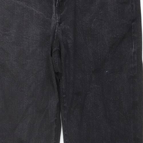 Gap Mens Grey Cotton Straight Jeans Size 32 in L30 in Slim Button