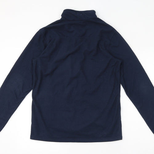 brasher Mens Blue Polyester Full Zip Sweatshirt Size M - Zipped Pockets