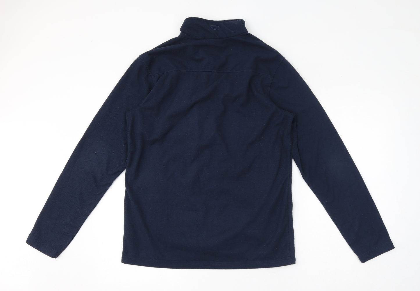 brasher Mens Blue Polyester Full Zip Sweatshirt Size M - Zipped Pockets