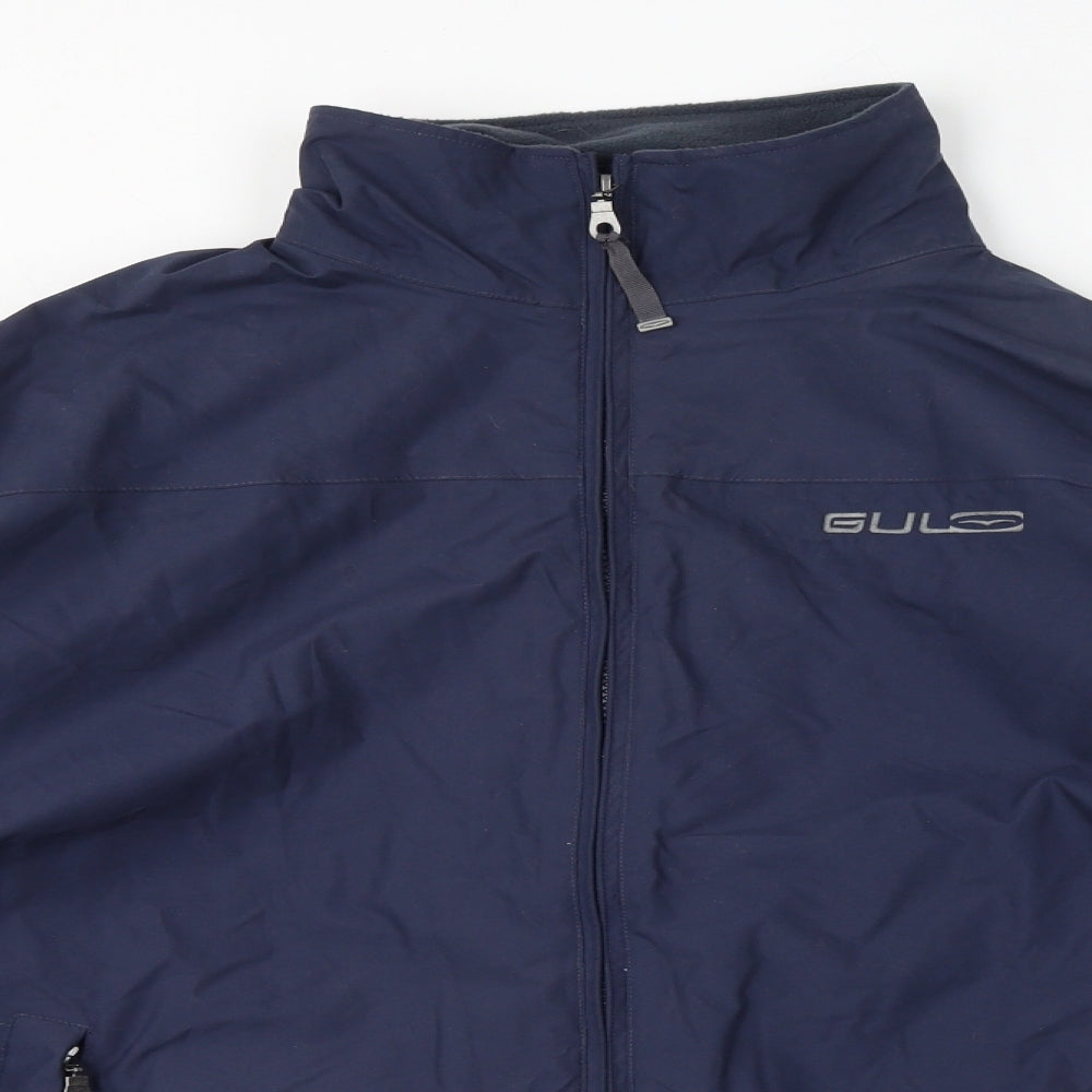 Gul Mens Blue Jacket Coat Size L Zip - Zipped Pockets Logo