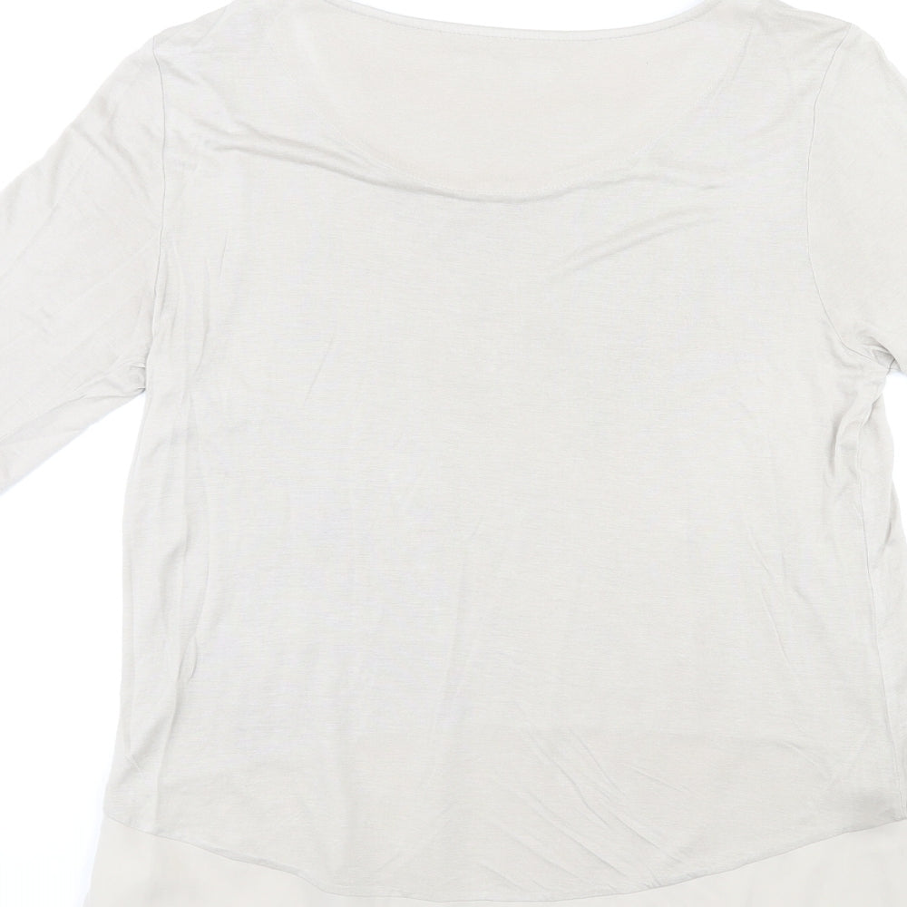 Per Una Womens Multicoloured Viscose Basic T-Shirt Size 12 Round Neck
