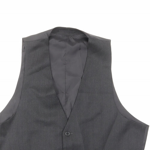 OneSixFive Mens Grey Polyester Jacket Suit Trousers Size 44 Regular