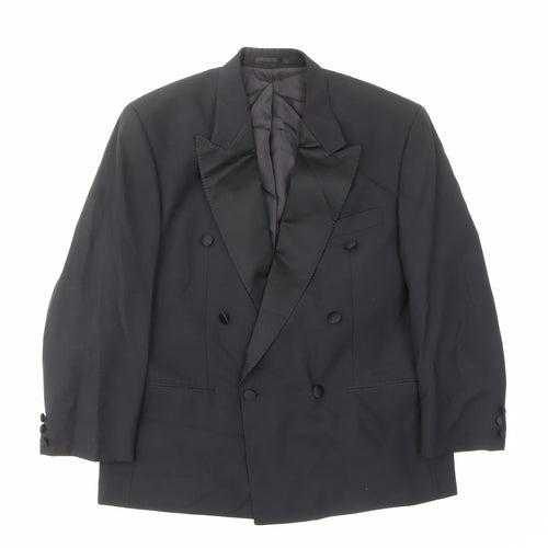Baumler Mens Black Wool Jacket Suit Jacket Size 40 Regular - Inside pockets